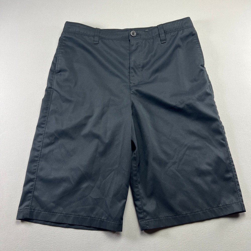 Under Armour Heatgear Golf Shorts Boys 20 Black Loose Fit Performance Activewear